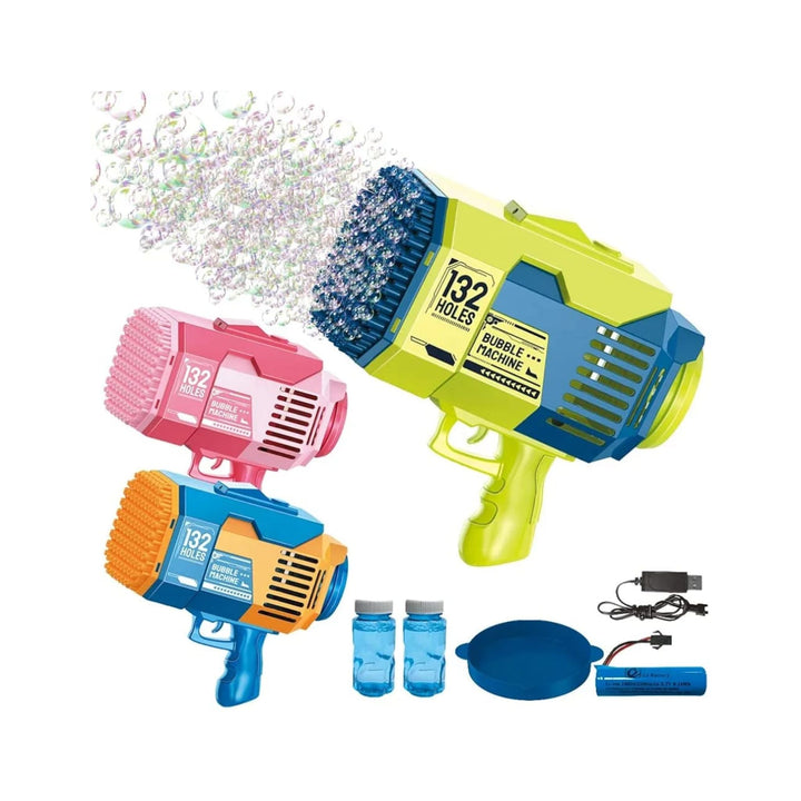 132 Hole Rechargeable Bubble Machine