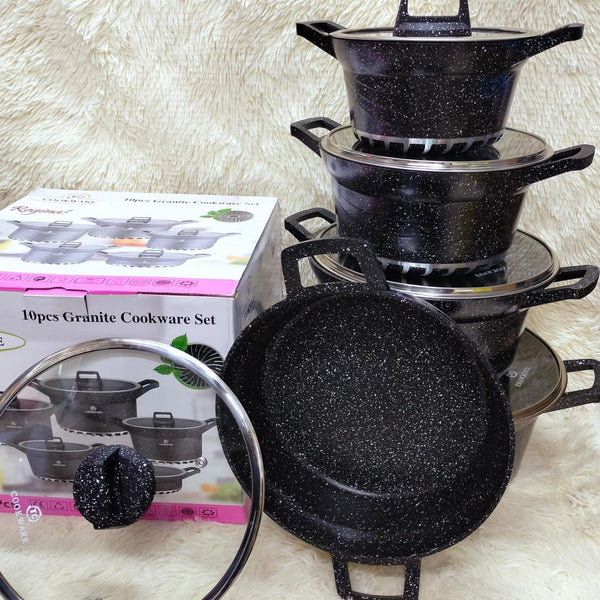 Bosch 10-Piece Granite Non-Stick Cookware Set – Pots & Sufurias
