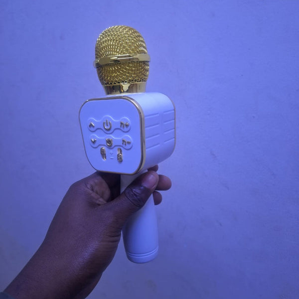 Wireless Bluetooth Karaoke Microphone with Built-in Speaker